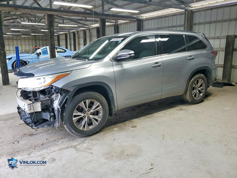 2015 TOYOTA HIGHLANDER XLE – Lot 54256016 auction photo