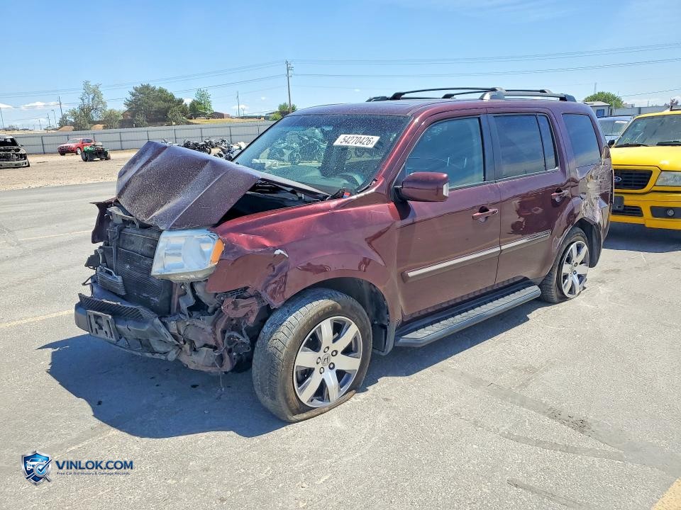 2015 HONDA PILOT TOURING – Lot 54270426 auction photo
