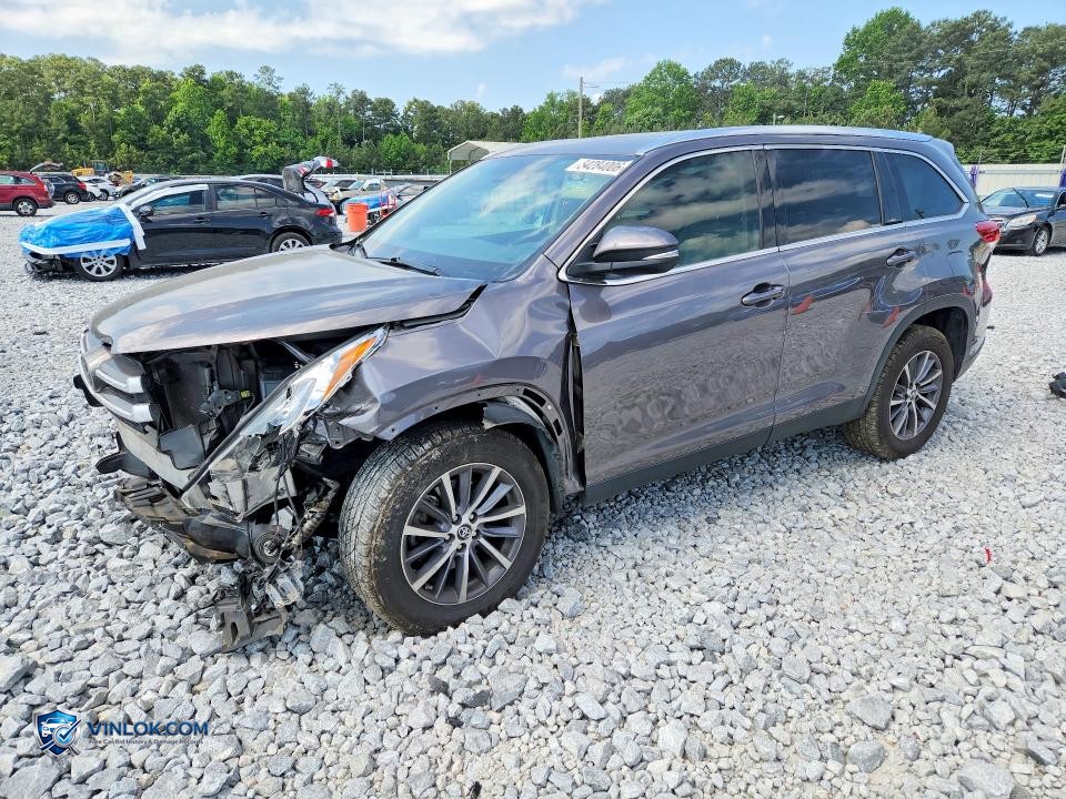 2019 TOYOTA HIGHLANDER XLE – Lot 54284006 auction photo