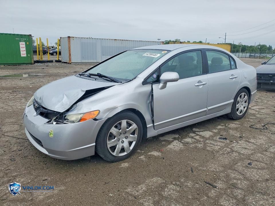 2008 HONDA CIVIC LX – Lot 54298446 auction photo