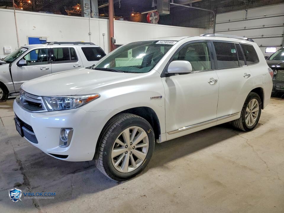 2012 TOYOTA HIGHLANDER HYBRID LIMITED – Lot 54298566 auction photo