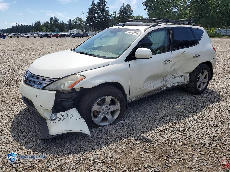2003 NISSAN MURANO SL – Lot 54299056 auction photo