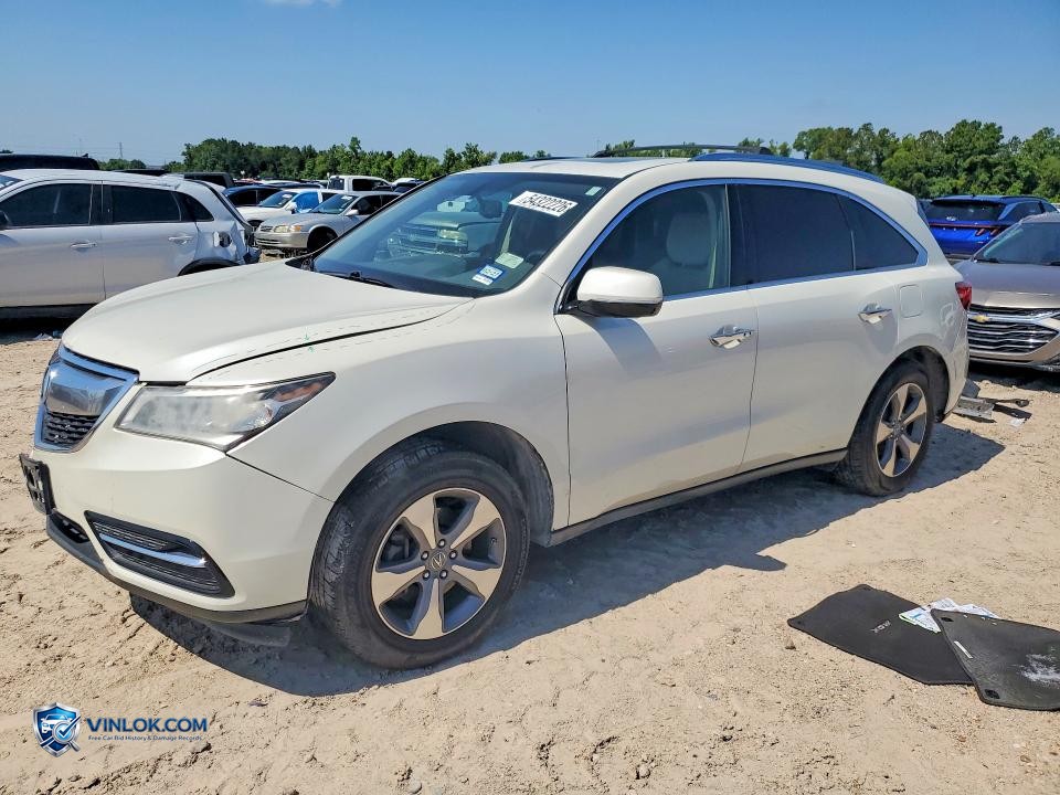2015 ACURA MDX – Lot 54322226 auction photo