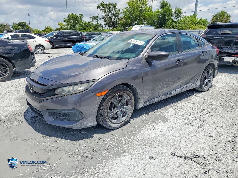 2018 HONDA CIVIC LX – Lot 54328716 auction photo