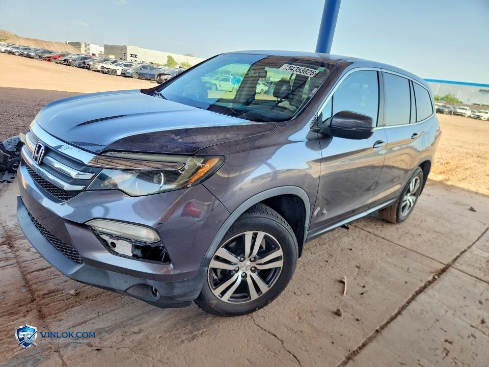 2017 HONDA PILOT EXL – Lot 54353826 auction photo