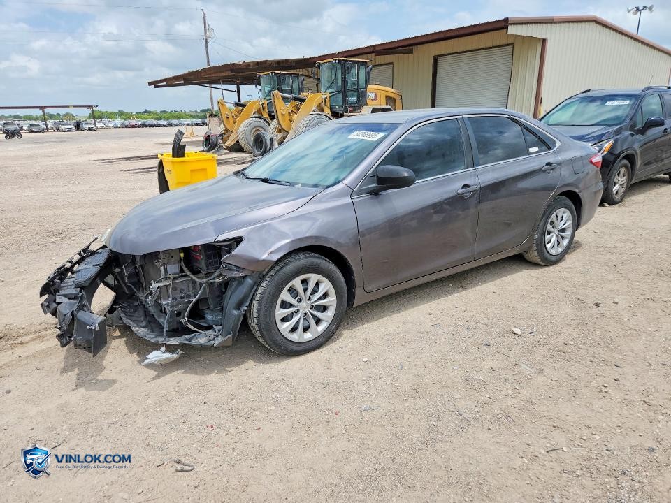 2016 TOYOTA CAMRY LE – Lot 54368996 auction photo