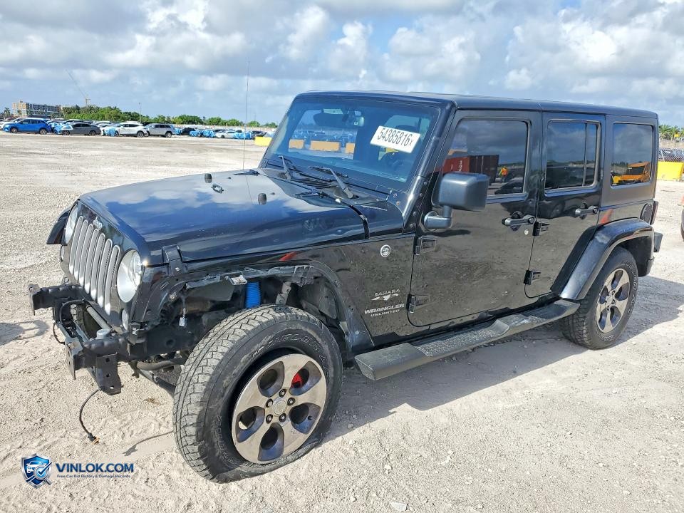 2016 JEEP WRANGLER UNLIMITED SAHARA – Lot 54385816 auction photo