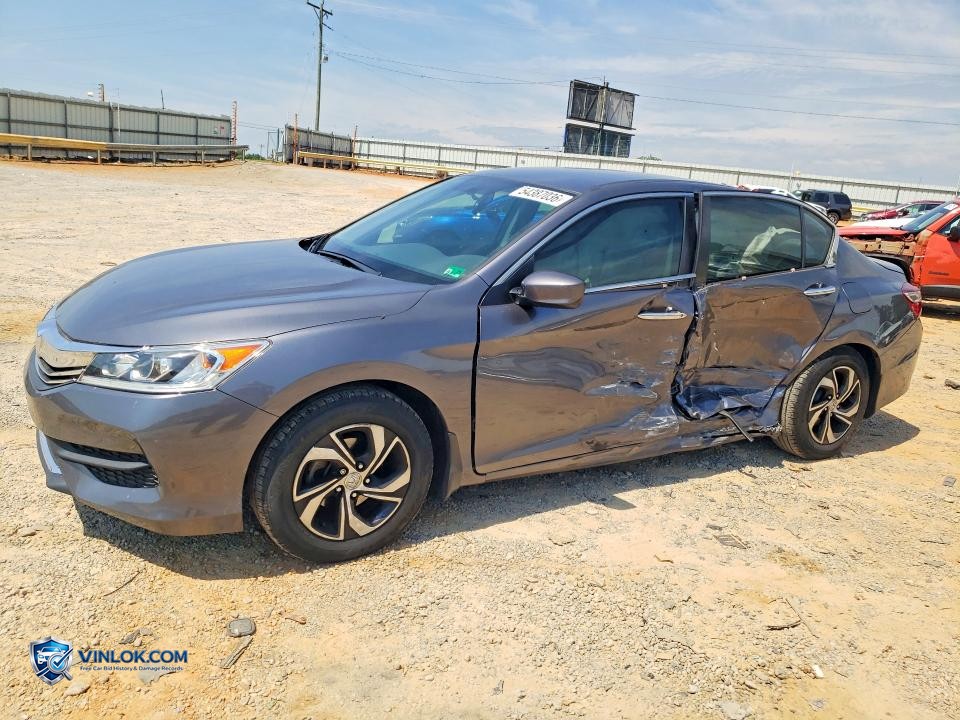 2016 HONDA ACCORD LX – Lot 54387036 auction photo