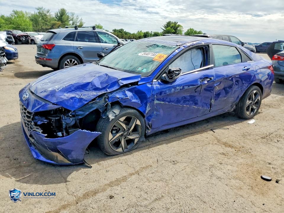 2022 HYUNDAI ELANTRA SEL – Lot 54407186 auction photo
