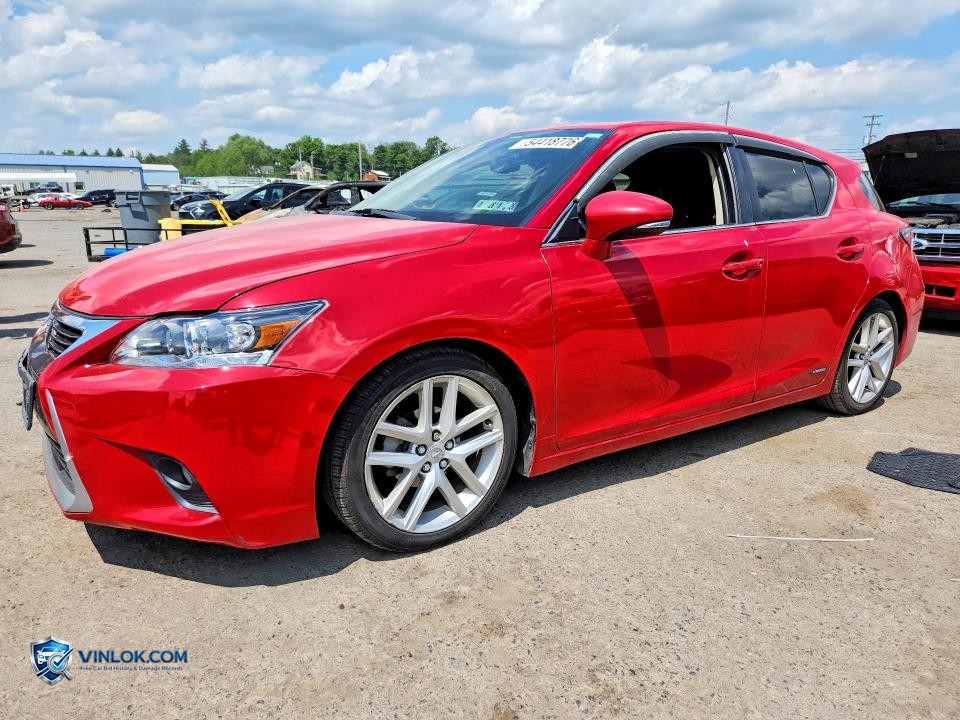 2015 LEXUS CT 200 – Lot 54418776 auction photo
