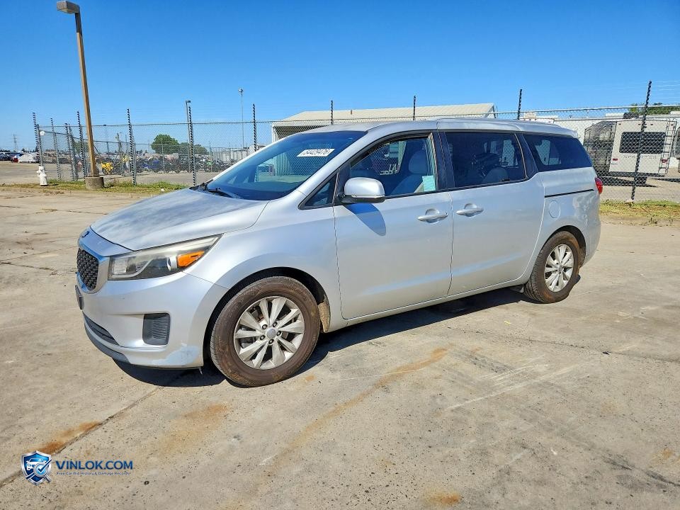 2015 KIA SEDONA LX – Lot 54429476 auction photo