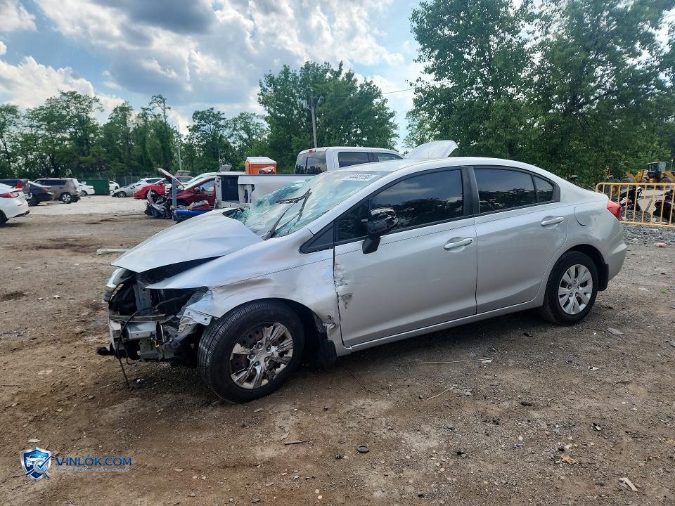2012 HONDA CIVIC LX – Lot 54443156 auction photo