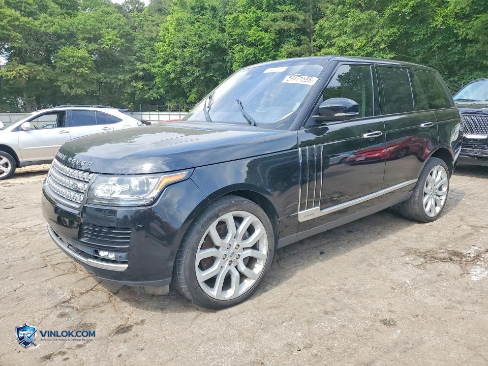2016 LAND ROVER RANGE ROVER SUPERCHARGED – Lot 54471586 auction photo