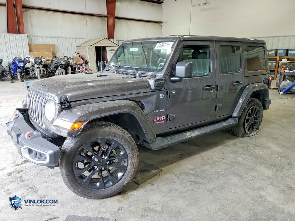 2022 JEEP WRANGLER UNLIMITED SAHARA 4XE – Lot 54490136 auction photo