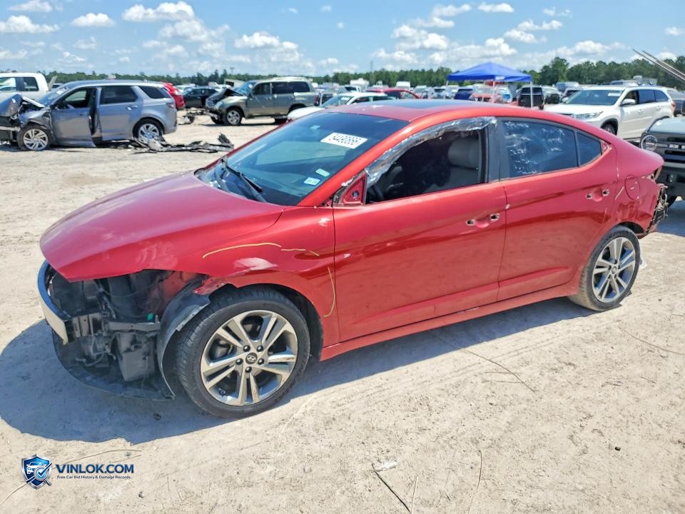 2017 HYUNDAI ELANTRA LIMITED – Lot 54490866 auction photo
