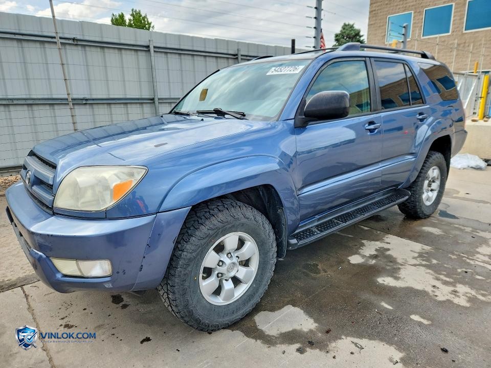 2004 TOYOTA 4RUNNER SR5 – Lot 54527726 auction photo