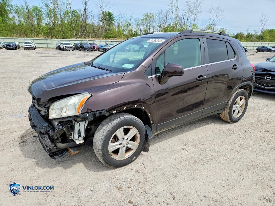 2016 CHEVROLET TRAX 1LT – Lot 54582306 auction photo