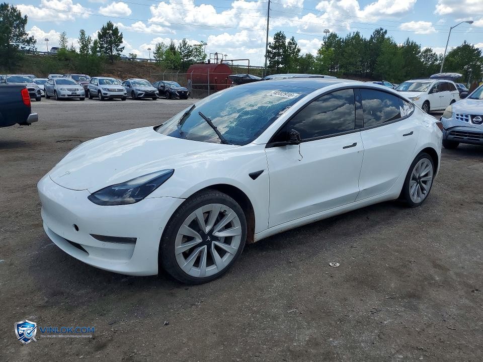 2022 TESLA MODEL 3 – Lot 54582916 auction photo