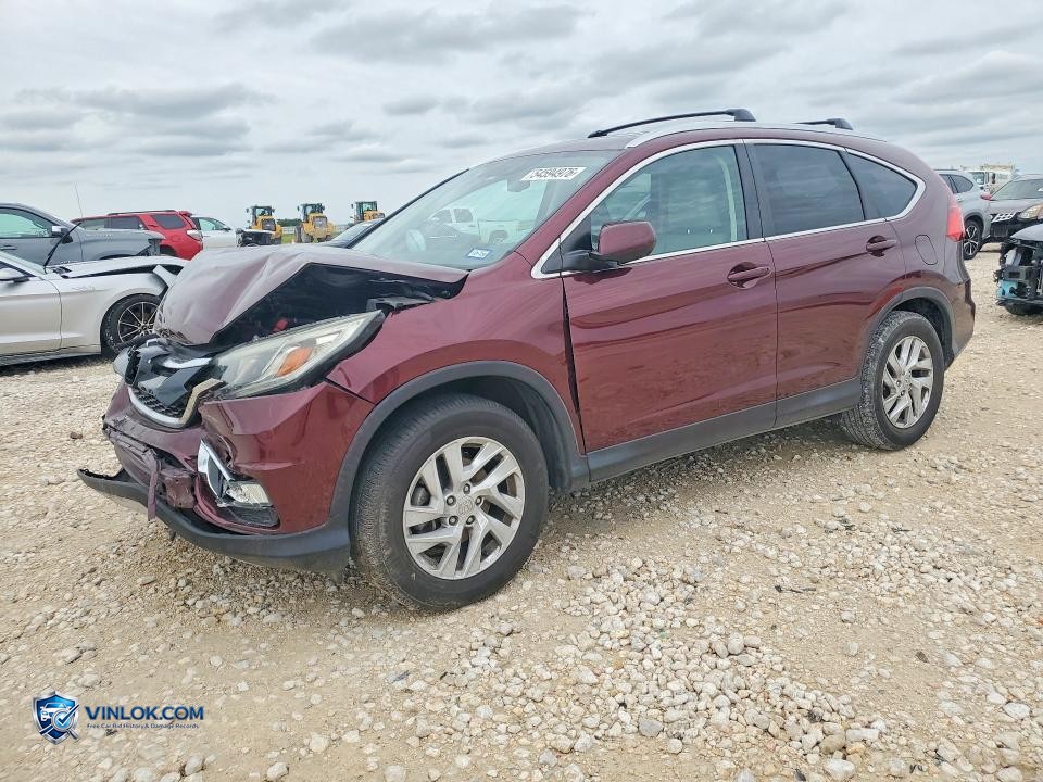 2016 HONDA CR-V EXL – Lot 54594976 auction photo