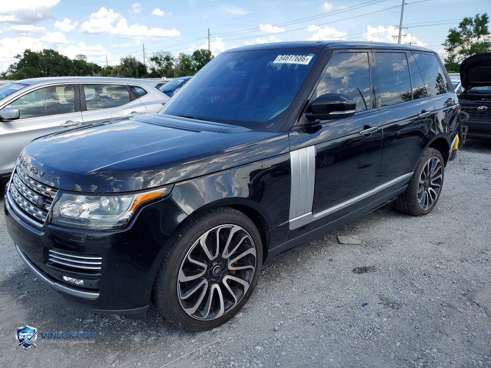 2016 LAND ROVER RANGE ROVER AUTOBIOGRAPHY – Lot 54617686 auction photo