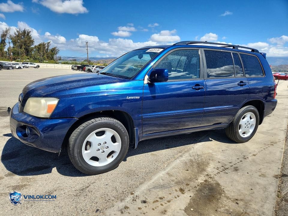 2005 TOYOTA HIGHLANDER LIMITED – Lot 54635136 auction photo