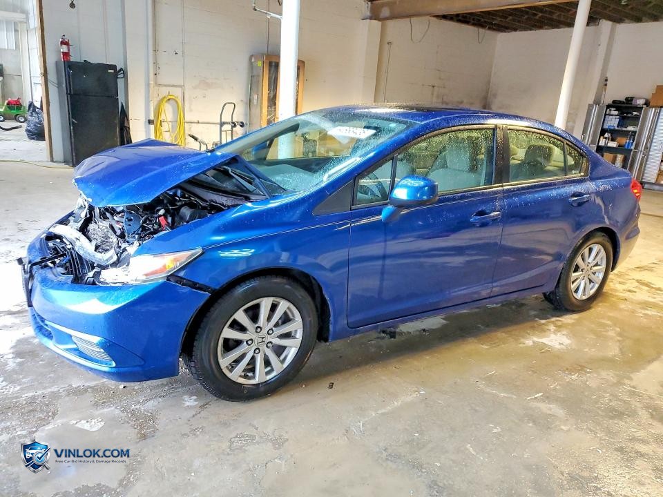 2012 HONDA CIVIC EX – Lot 54663436 auction photo