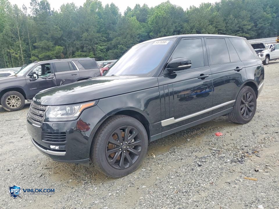 2016 LAND ROVER RANGE ROVER – Lot 54676366 auction photo