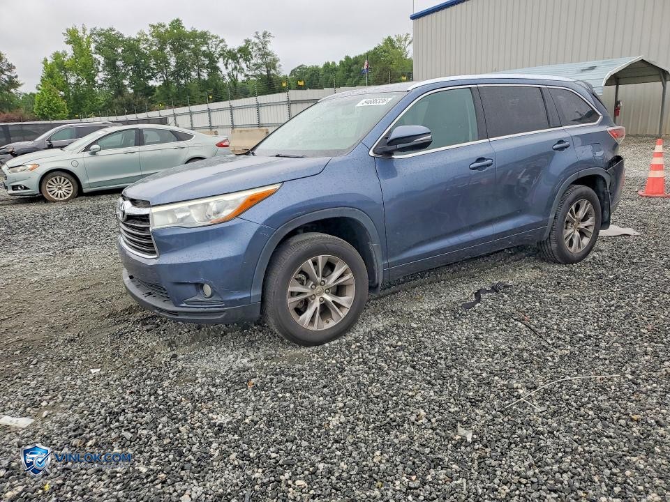 2015 TOYOTA HIGHLANDER XLE – Lot 54686336 auction photo