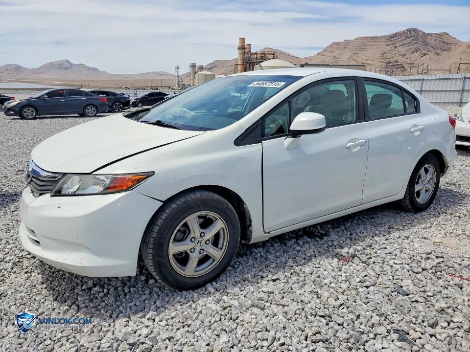 2012 HONDA CIVIC NATURAL GAS – Lot 54687516 auction photo