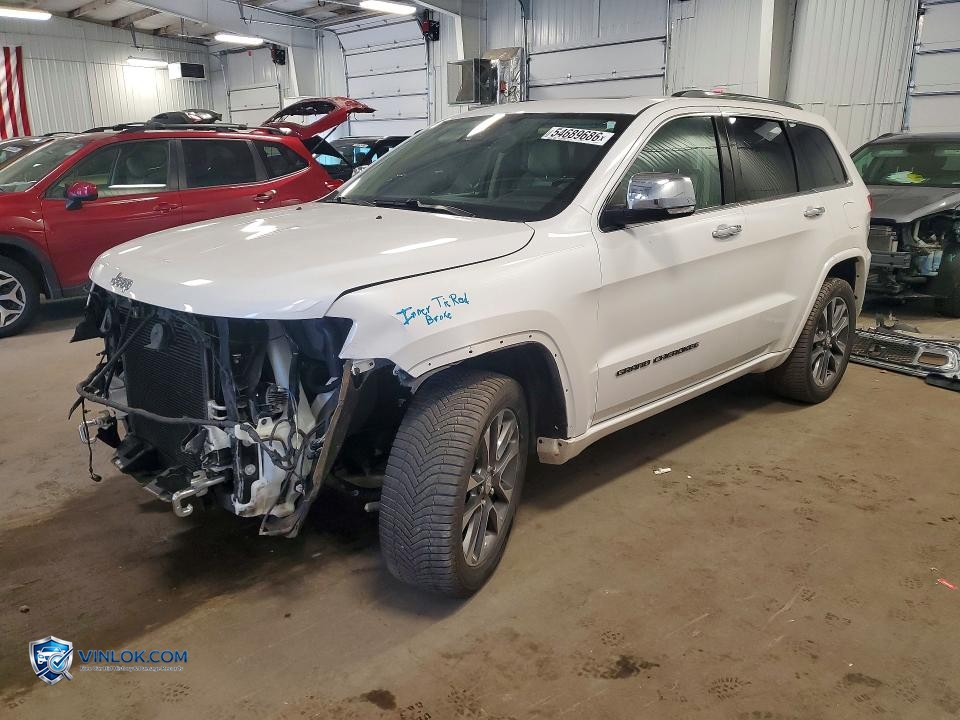2018 JEEP GRAND CHEROKEE OVERLAND – Lot 54689686 auction photo