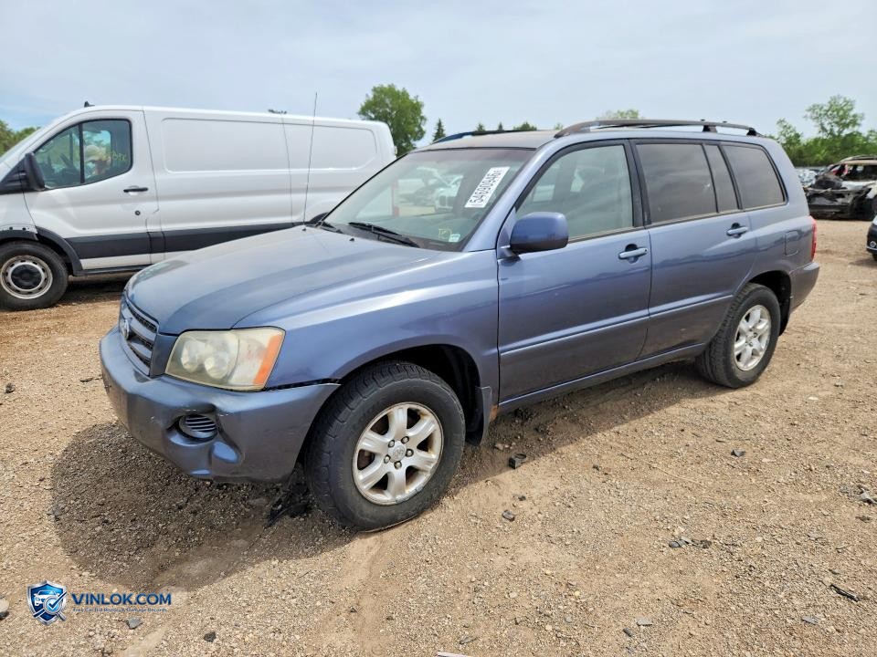 2003 TOYOTA HIGHLANDER LIMITED – Lot 54690946 auction photo