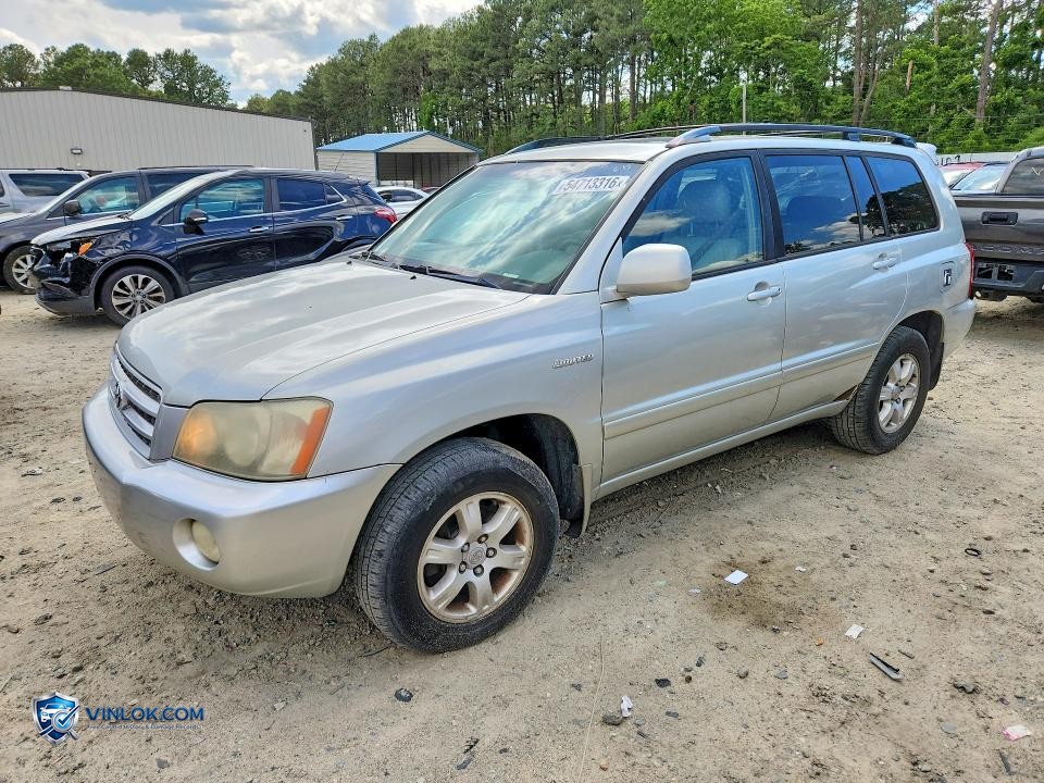 2003 TOYOTA HIGHLANDER LIMITED – Lot 54713316 auction photo