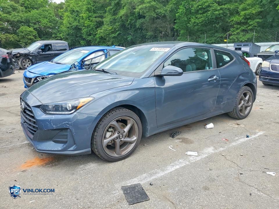 2019 HYUNDAI VELOSTER 2.0L – Lot 54759056 auction photo
