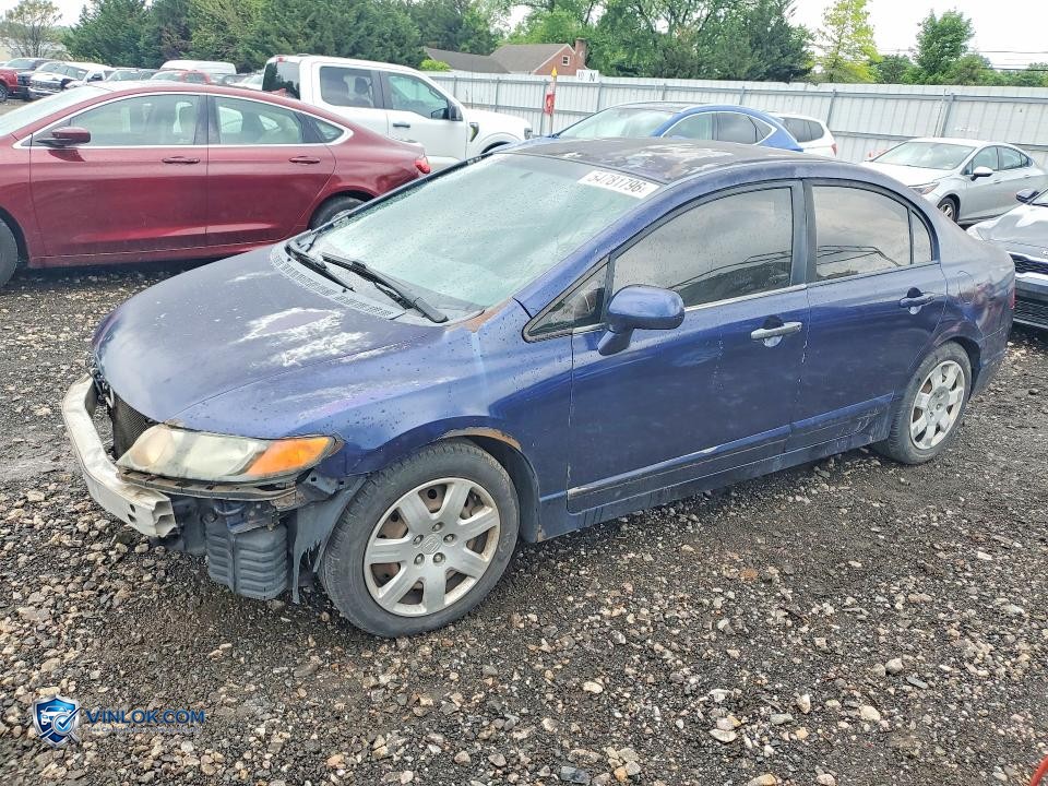 2008 HONDA CIVIC LX – Lot 54781796 auction photo