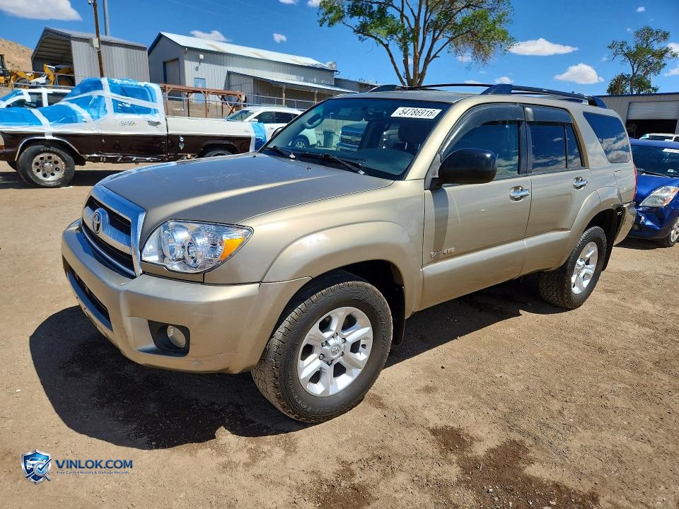 2006 TOYOTA 4RUNNER SR5 – Lot 54786916 auction photo
