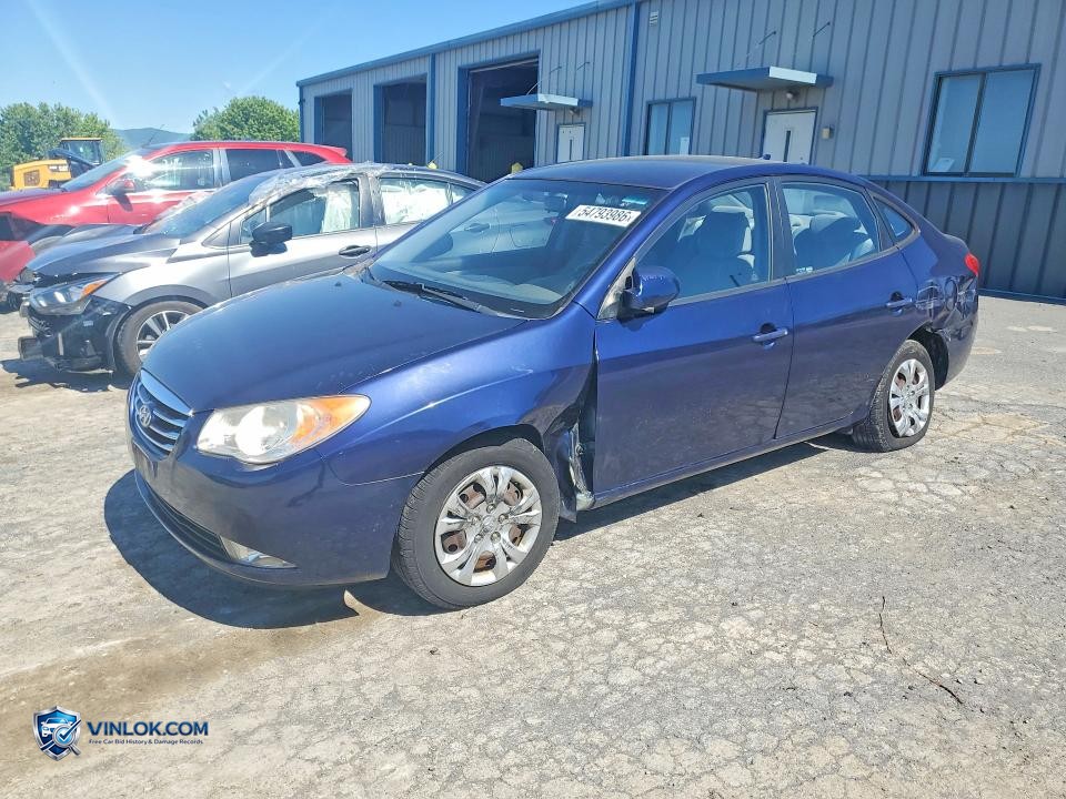 2010 HYUNDAI ELANTRA GLS – Lot 54793986 auction photo