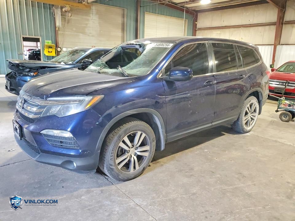 2017 HONDA PILOT EXL – Lot 54806256 auction photo