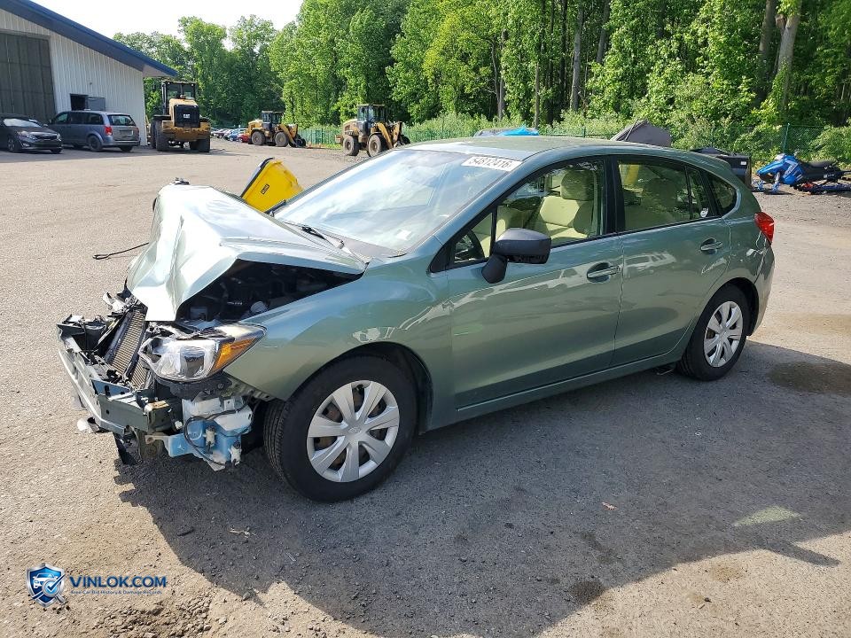2016 SUBARU IMPREZA – Lot 54812416 auction photo