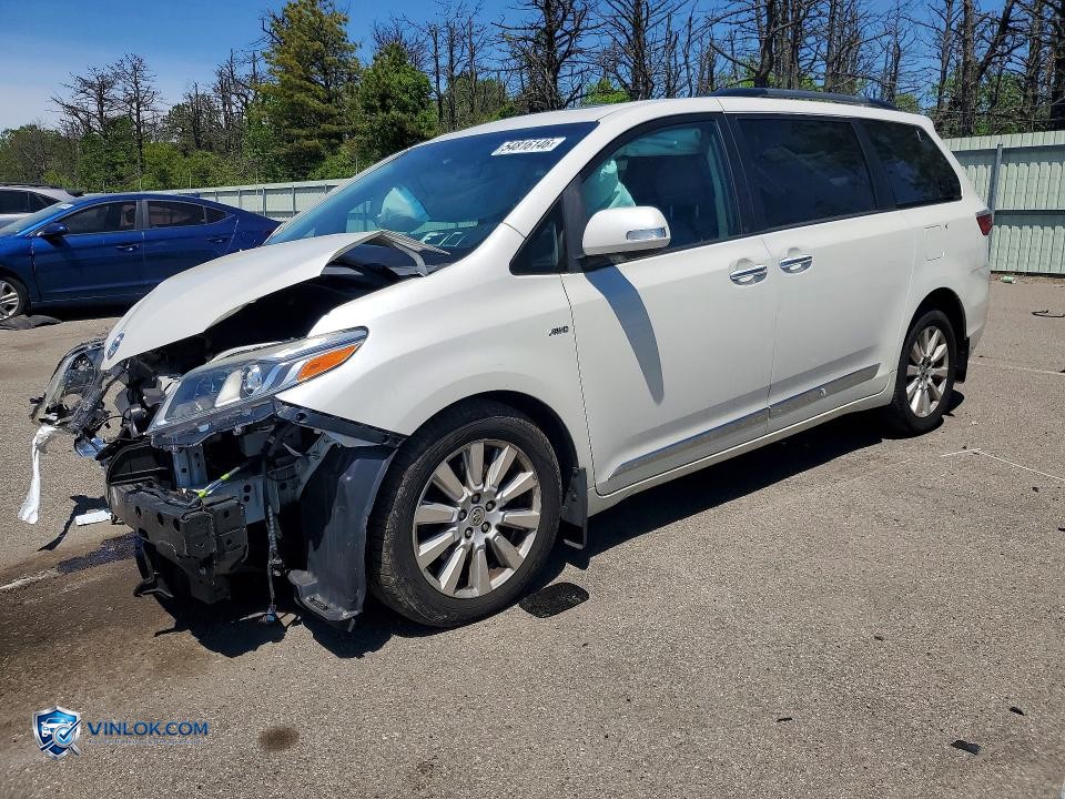 2017 TOYOTA SIENNA LIMITED PREMIUM 7-PASSENGER – Lot 54816146 auction photo