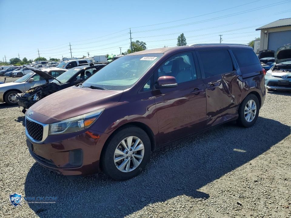2016 KIA SEDONA LX – Lot 54853346 auction photo