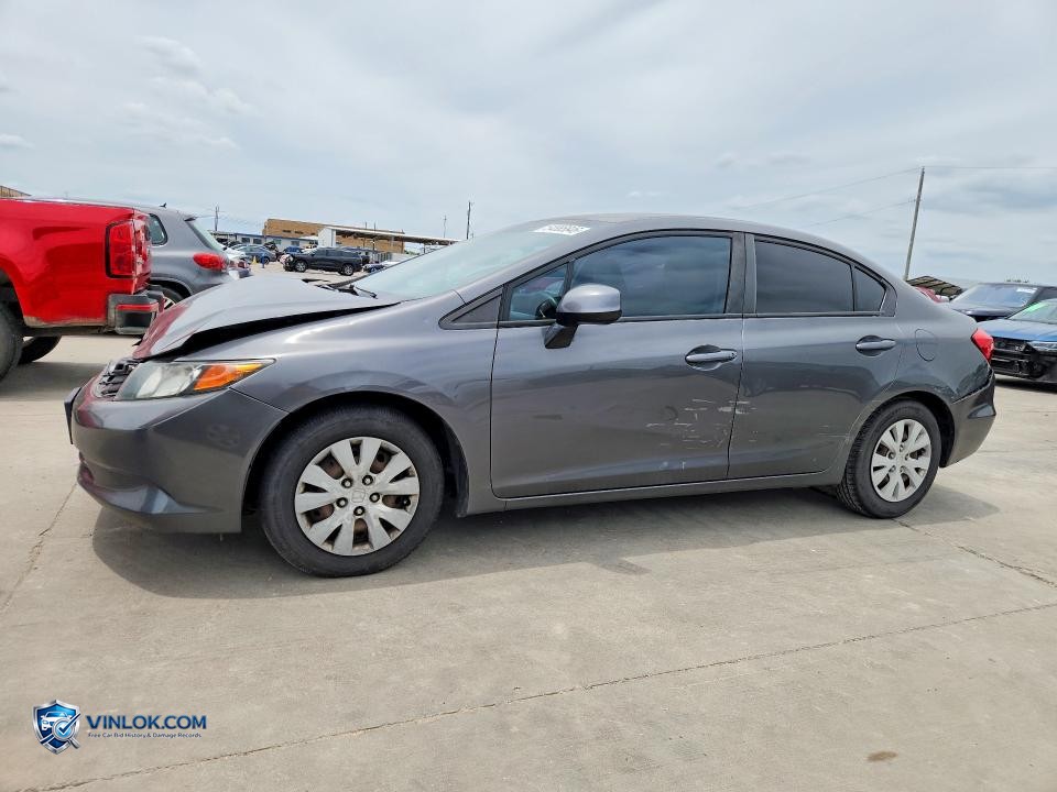 2012 HONDA CIVIC LX – Lot 54885846 auction photo