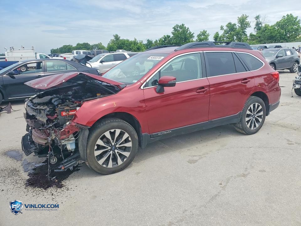 2016 SUBARU OUTBACK 2.5I LIMITED – Lot 54900376 auction photo