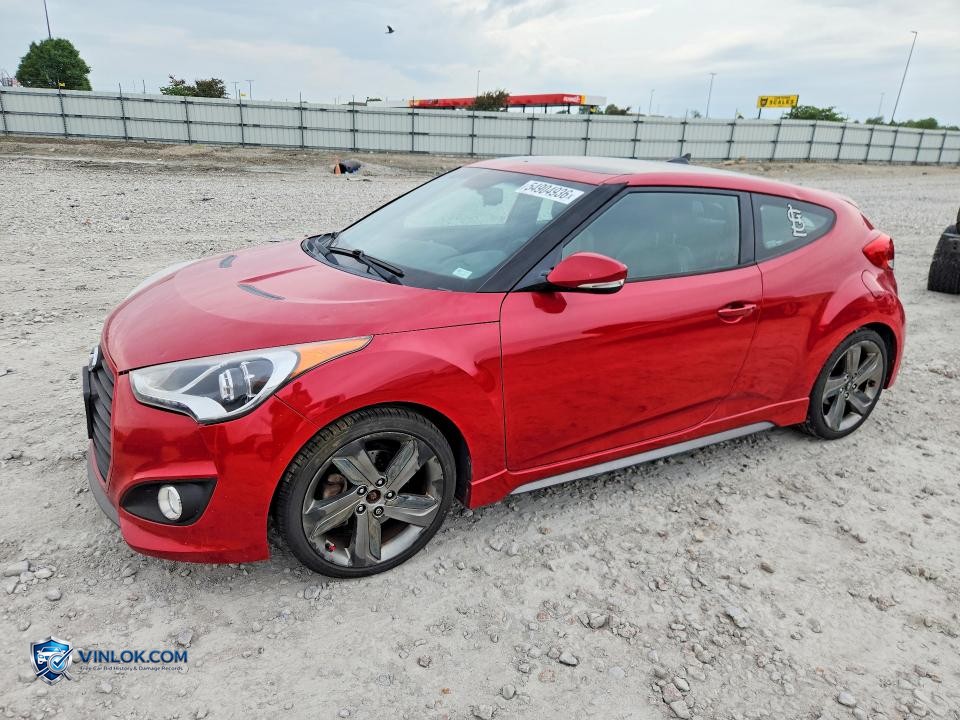 2015 HYUNDAI VELOSTER TURBO – Lot 54904936 auction photo