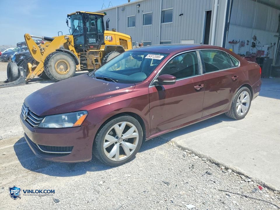 2013 VOLKSWAGEN PASSAT SE – Lot 54912086 auction photo