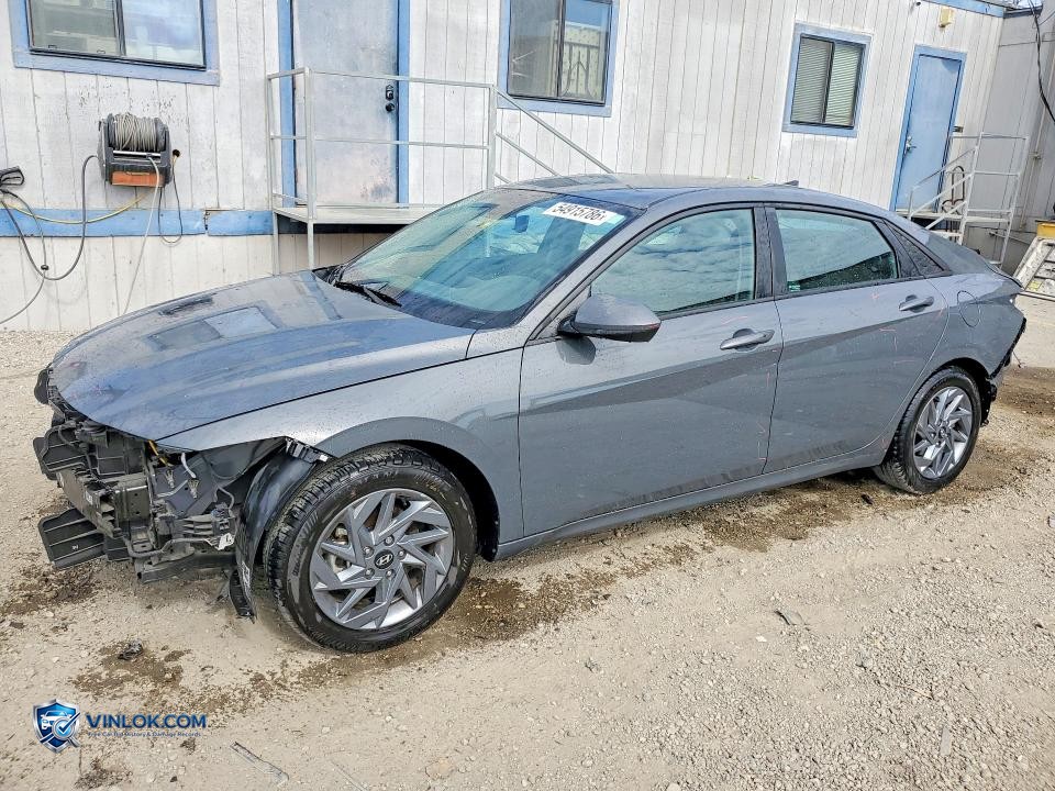 2025 HYUNDAI ELANTRA HYBRID BLUE – Lot 54915786 auction photo