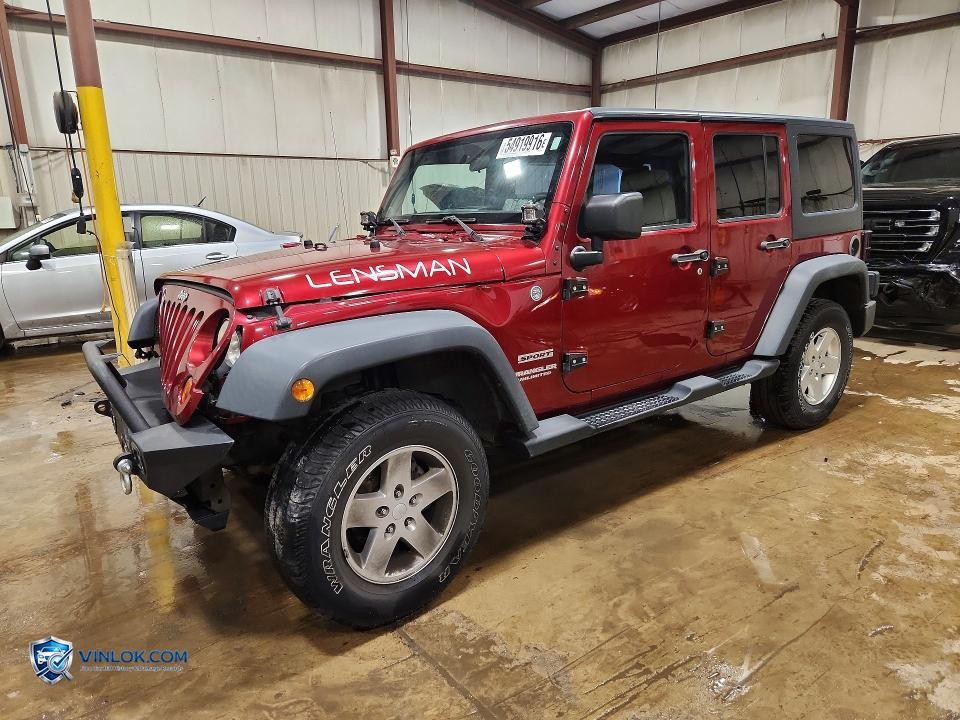 2013 JEEP WRANGLER UNLIMITED SPORT – Lot 54919916 auction photo