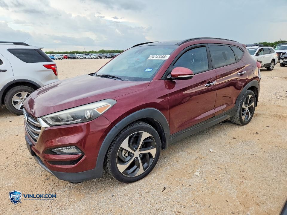 2016 HYUNDAI TUCSON LIMITED – Lot 54943386 auction photo