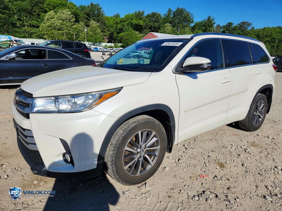 2017 TOYOTA HIGHLANDER XLE – Lot 54967626 auction photo