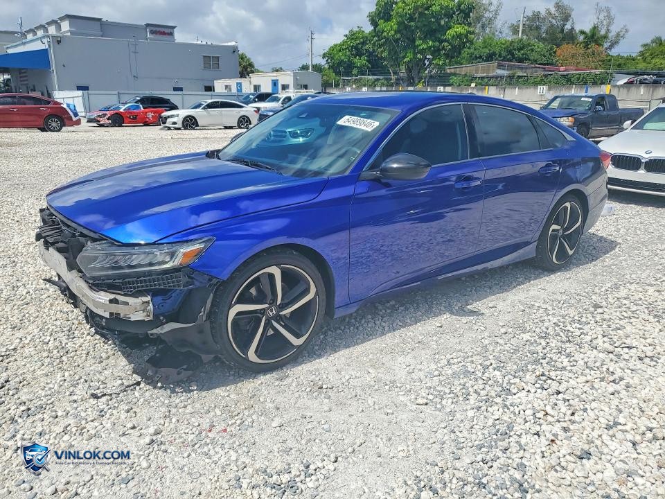 2022 HONDA ACCORD SPORT SE – Lot 54989846 auction photo