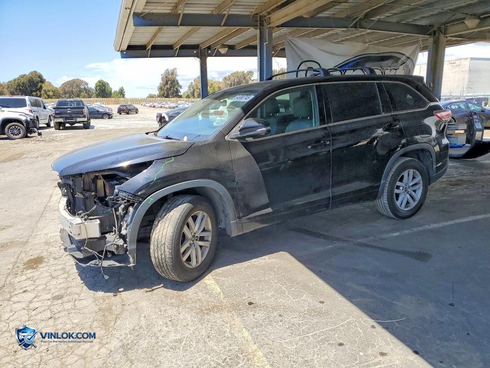 2016 TOYOTA HIGHLANDER LE – Lot 54990746 auction photo